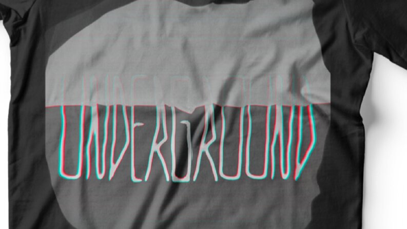 'Underground' T-Shirt Baskı Tasarımı