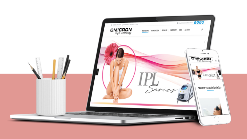 Omicron Medikal Kurumsal Web Sitesi