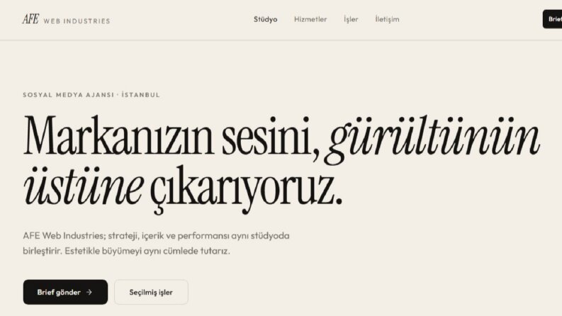 AFE Web Industries - Web Site Tasarımı