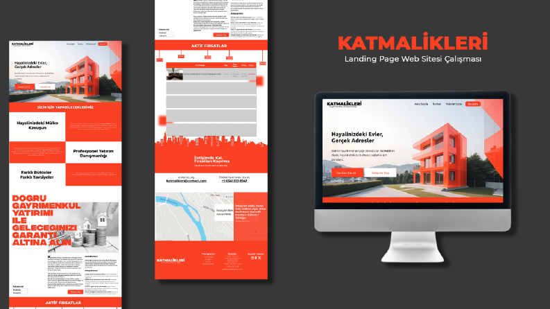 Katmalikleri Gayrimenkul Ofisi Landing Page Çalışması