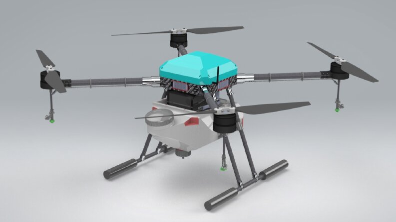 25KG ağırlığa sahip ziraii dron sistemi tasarımı