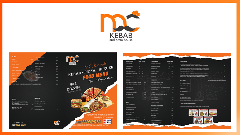 McKebab Broşür Menü Tasarımı