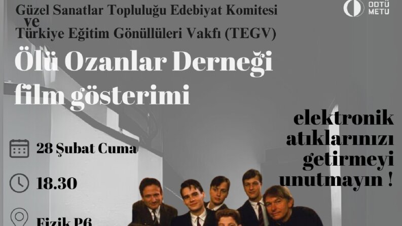 Sosyal Sorumluluk ve Sinema: TEGV ile Film Etkinliği