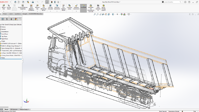 3D Katı Model / Sac metal / Boru Profil Çelik / Lazer & Bükm