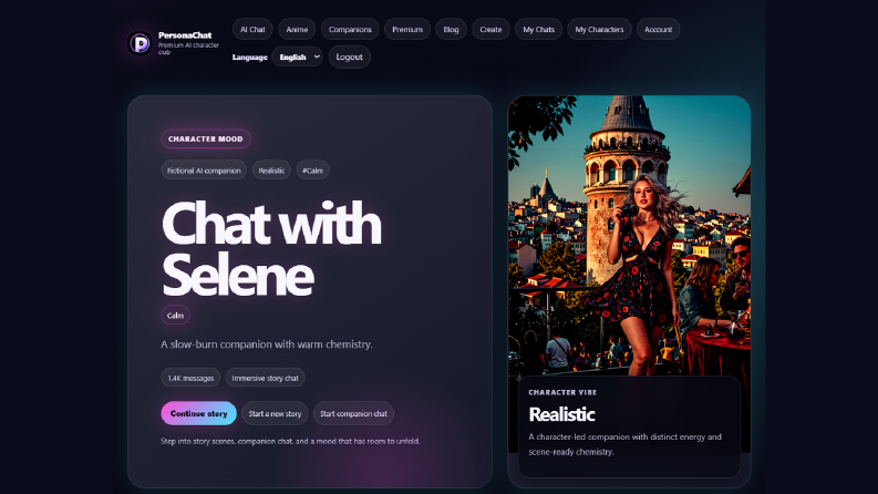 AI Karakter Sohbet Platformu — Next.js, Supabase, Gerçek Zam