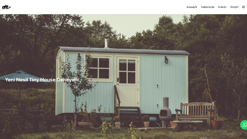 Özel Tasarım ve Kodlama Tiny House Kurumsal Site Yazılımı