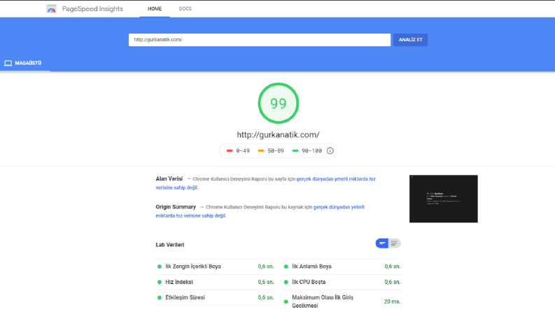 Google PageSpeed Insights