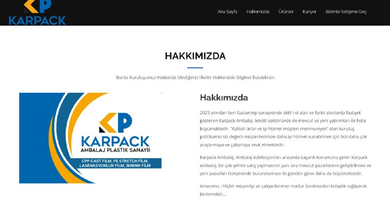 Şirketiniz için özel web sayfası ayarlayabilirim