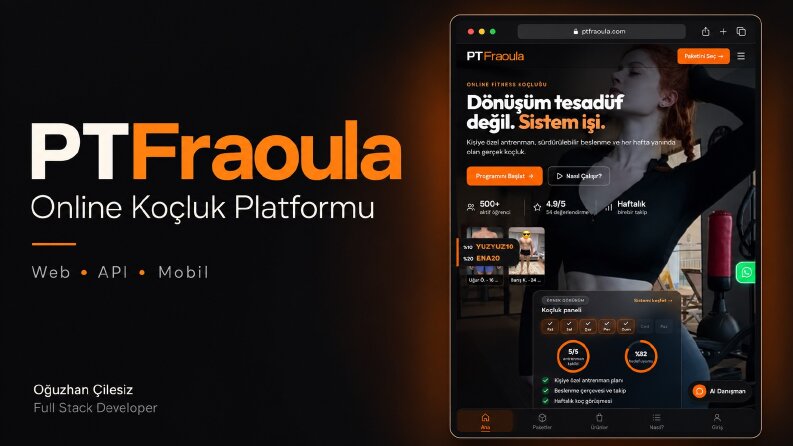 PTFraoula | Online Koçluk Web ve Mobil Platformu