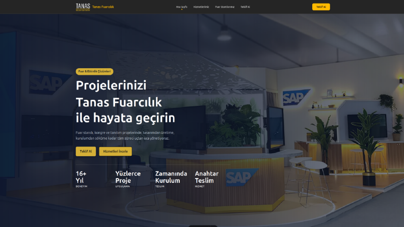 Tanas Fuarcılık - Websitesi