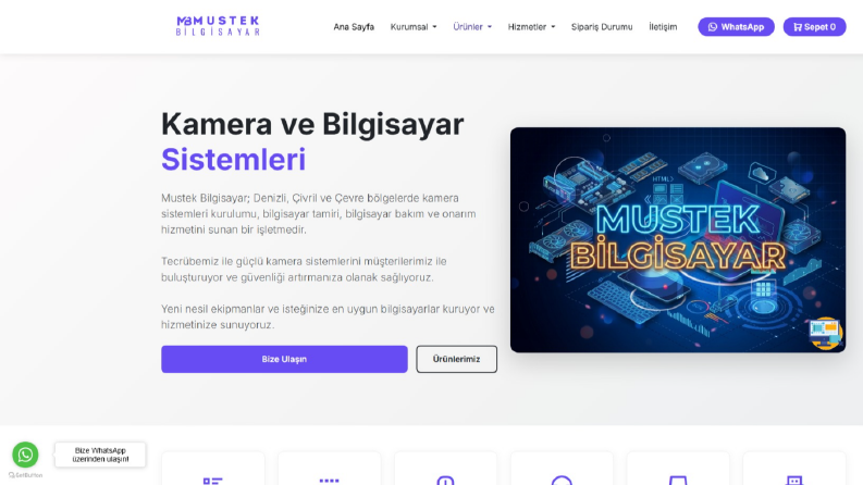 Mustek Bilgisayar Yenilenen Arayüz Çalışmamız