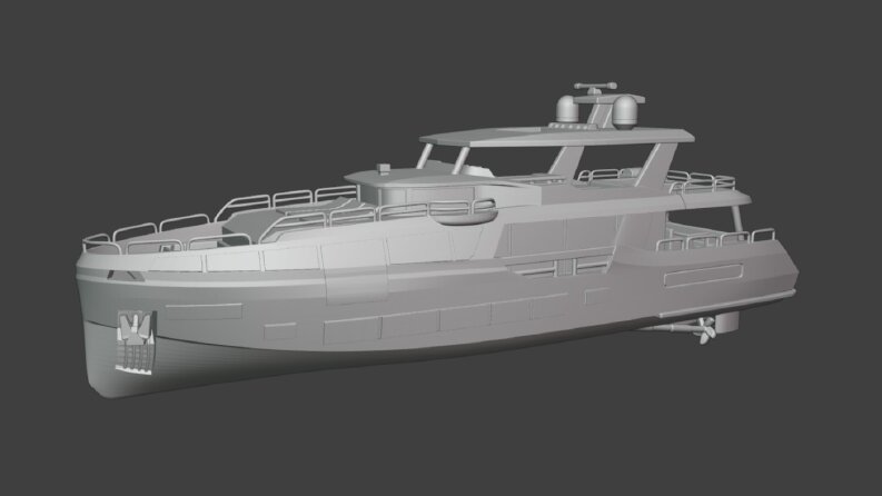 3D gemi modeli "Sirena 88"