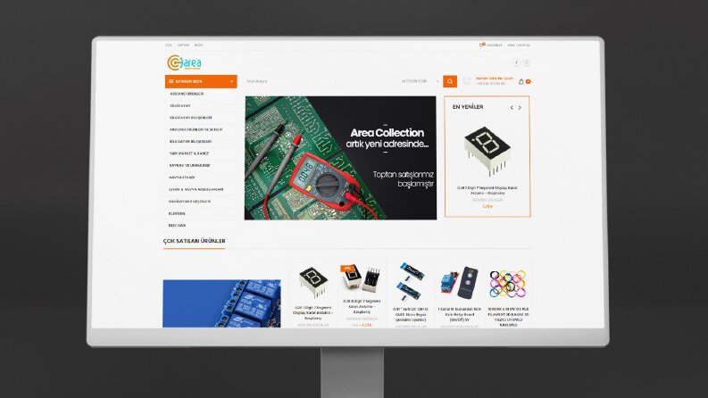 Area Elektronik E-Ticaret Web Sitesi
