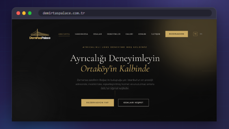 DemirtasPalace - Hotel Website