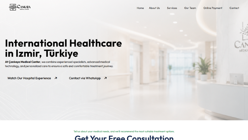 Çankaya Medical Center Website 