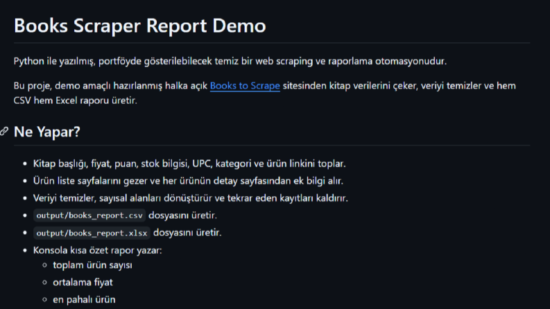 Web scraping ve veri otomasyonu scripti (Python)