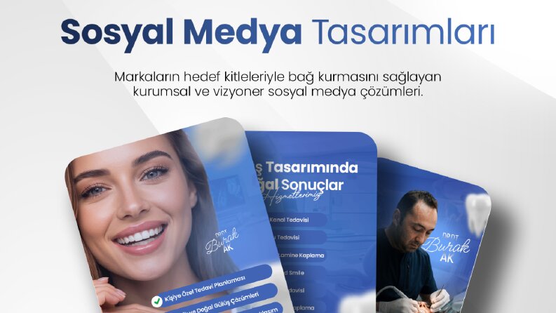 Diş Kliniği Sosyal Medya Carousel Tasarımı