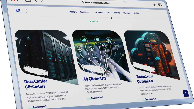 Hosting firması kurumsal web sitesi