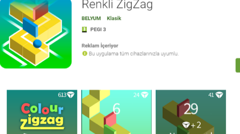 Renkli Zigzag