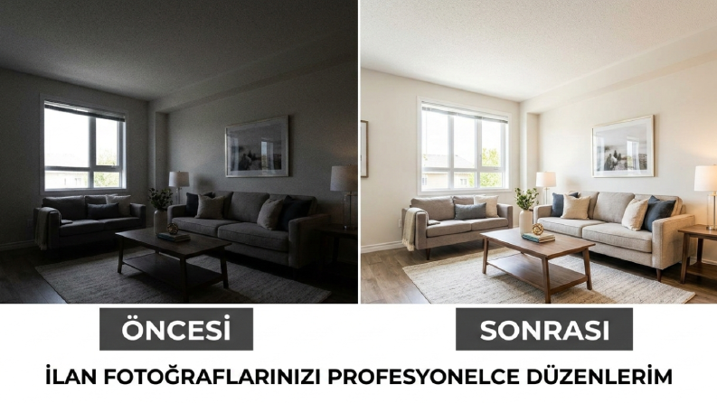 Gayrimenkul fotoğrafı profesyonel ışık ve renk düzenlemesi