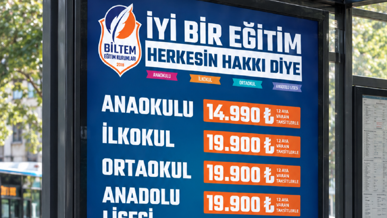 Biltem Koleji Açıkhava Reklamları
