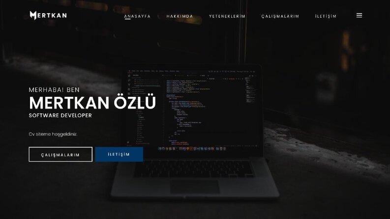 MERTKANOZLU.COM CV WEB SITESI
