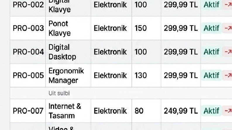 ⁠E-Ticaret & Pazaryeri Toplu Ürün Girişi ve Veri Yönetimi⁠