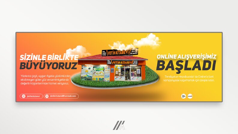 Kırtasiye afiş çalışması