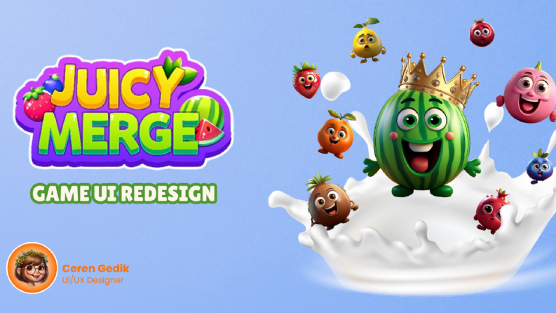 Juicy Merge Game UI Redesign