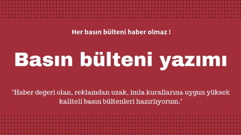 Basın bülteni yazımı