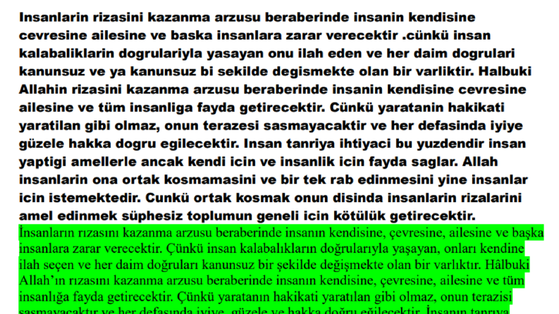 Felsefe yaklaşımlı kitaptan kısa bir kesit