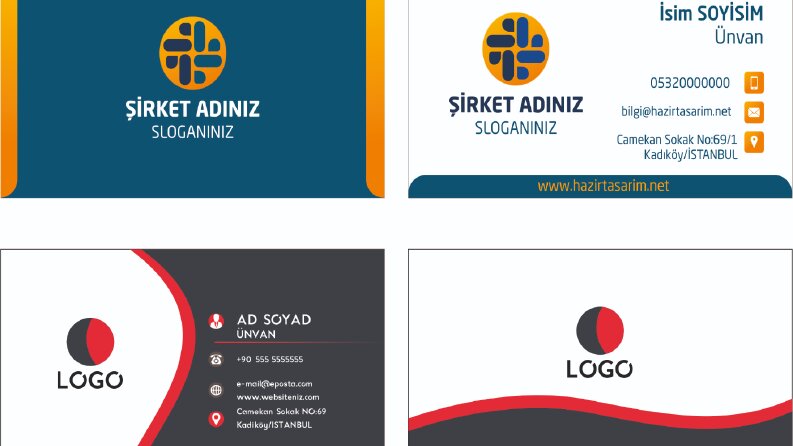 Profesyonel Kartvizit Tasarımları Yapabilirim.
