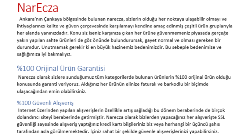 Eczane Tanıtım Metni
