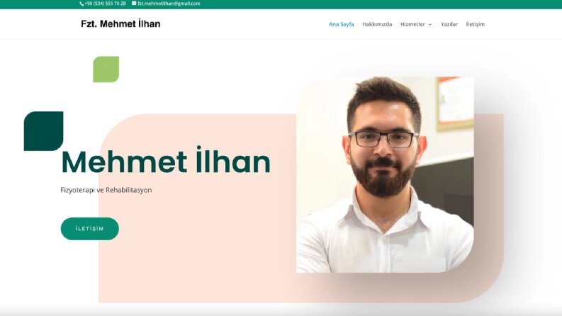 Fizyoterapist - Kişisel Web Tasarım