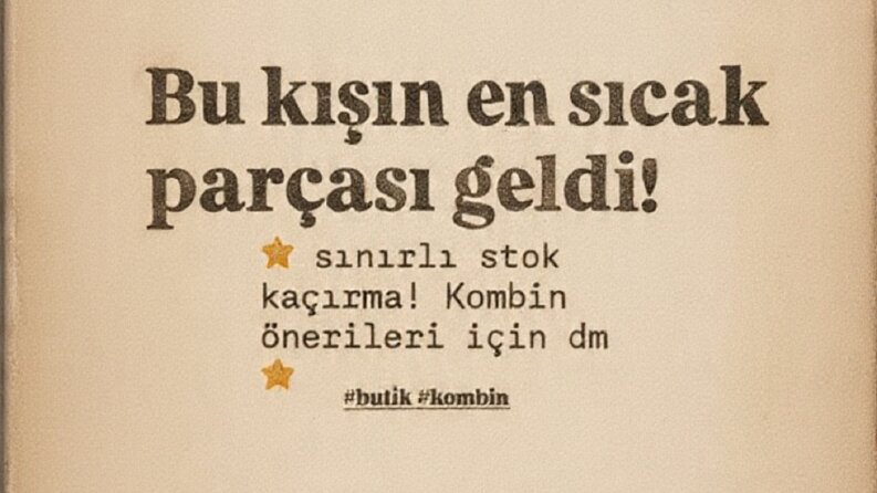 Instagram için satış yaptıran post metinleri yazarım.