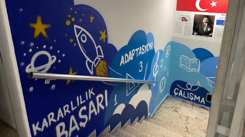 DERSHANE GRAFFİTİ ÇALIŞMASI