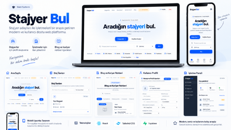 Stajyer Bul - Staj yeri ve stajyer arayanların platformu.