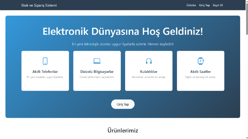 Stok Takip ve Ürün Satış Uygulaması