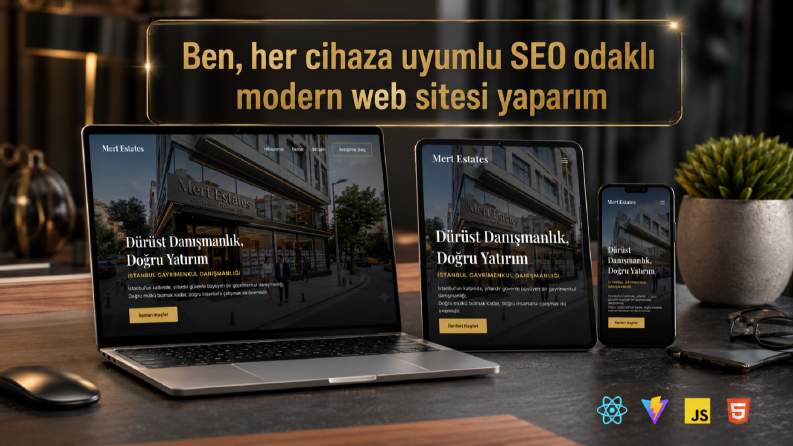 Mert Estates - Modern Gayrimenkul Web Sitesi