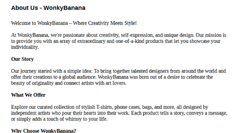 Özgün Ürünler: WonkyBanana'nın Yaratıcı Dünyası