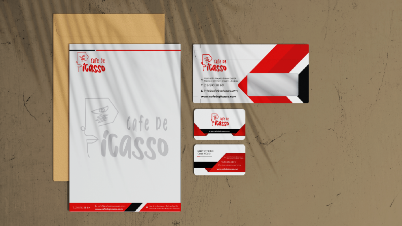 Cafe de Picasso Kurumsal Kimlik Tasarımı