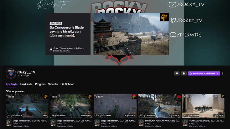 r0cky__Tv (twitch yayıncısı) overlay