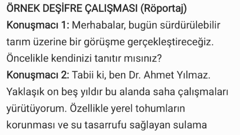 ​Röportaj Deşifre Örneği (Hızlı ve Hatasız)