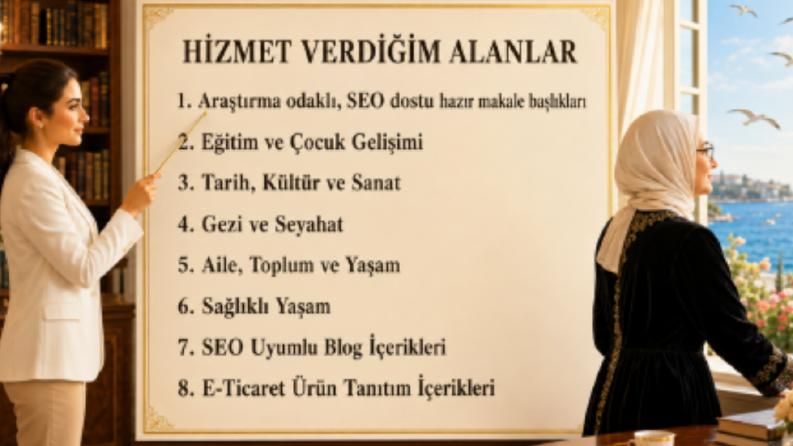 Hizmet Alanlarım