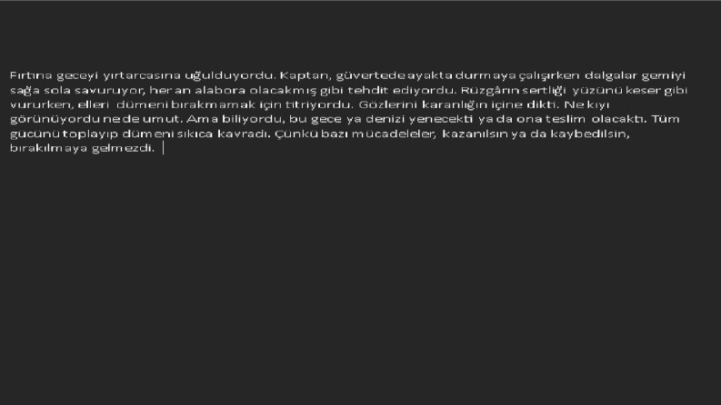 Metin Düzenleme ve İçerik Yazarlığı Örneği