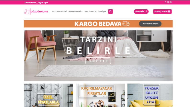 DüzgünHome - Eticaret Sitesi