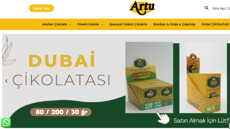 Artu - E-ticaret Sitesi