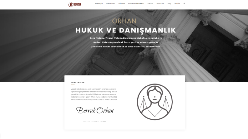 Orhan Hukuk & Danışmanlık - Kurumsal Tasarım