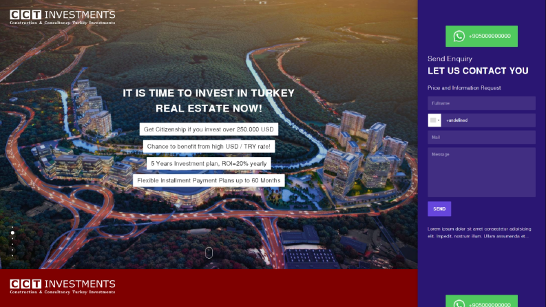 CCT Investments - PSD to HTML, CSS, JS