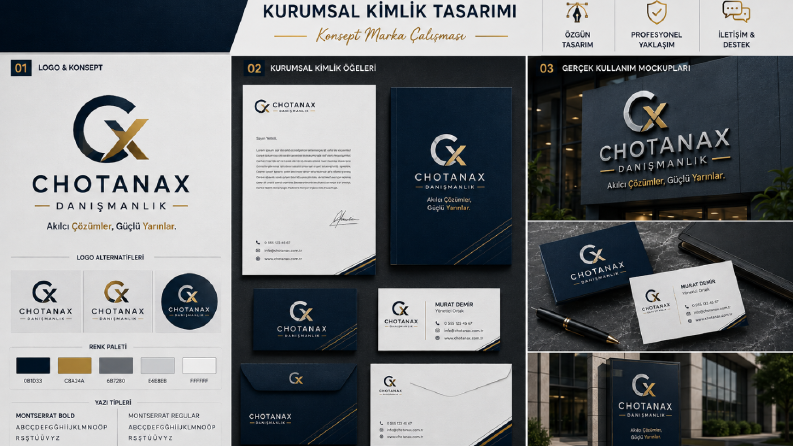 Chotanax Danışmanlık Logo ve Kurumsal Kimlik Tasarımı